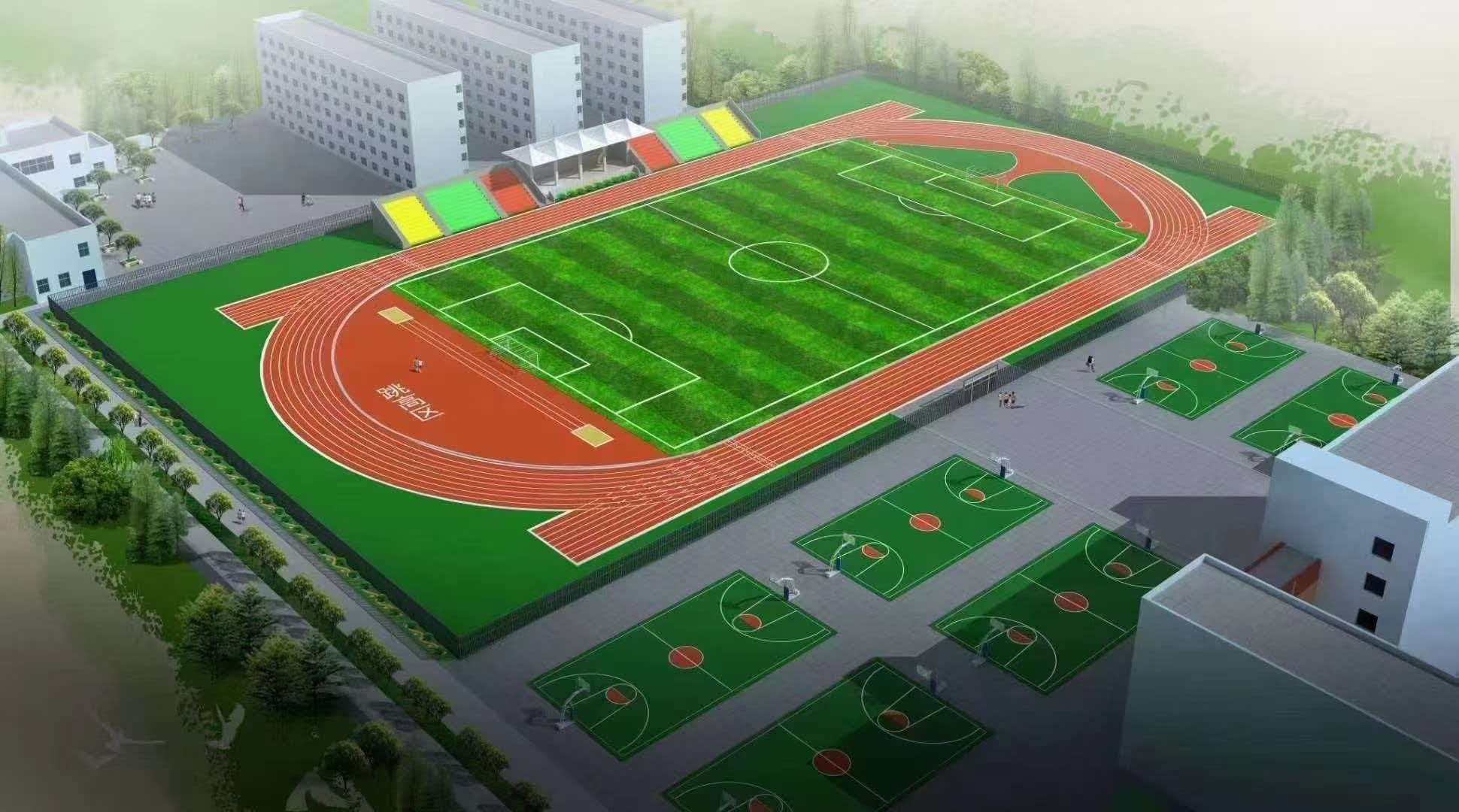 周口市学校运动操场透水跑道 - 厂家